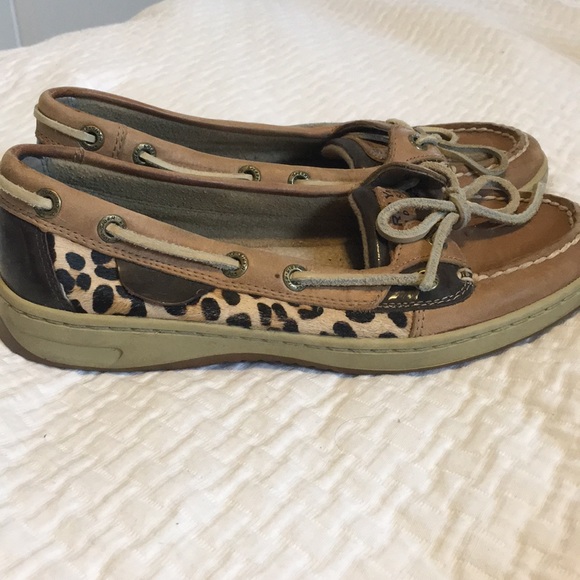 Angelfish Leopard Jacquard Slip On Boat shoe - Picture 2 of 9